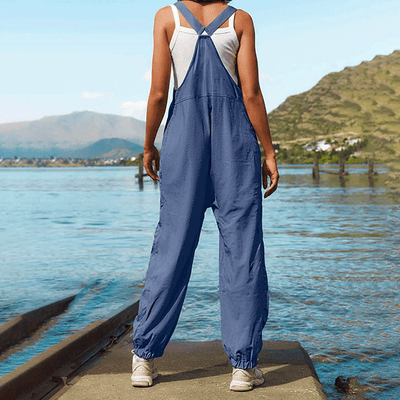 Women's Lavender Blue Overalls