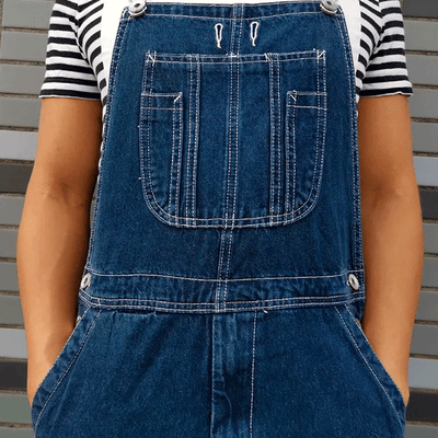 Overall Shorts<br> Plus Size Bermuda