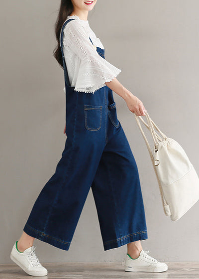 Salopette Denim Bleu Foncé