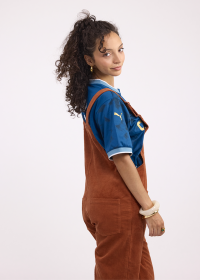 Salopette Velours Côtelé Marron