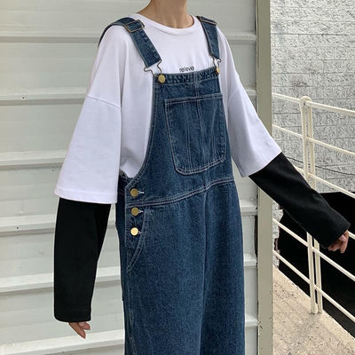 Denim Overalls<br> Plus Size Oversize