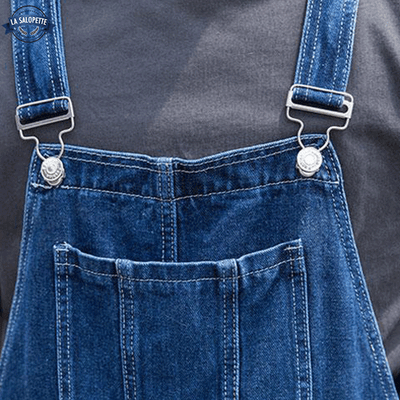 Bavette en Jean de Chantier Bleu