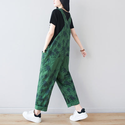 Vintage Overalls Khaki Green Cargo