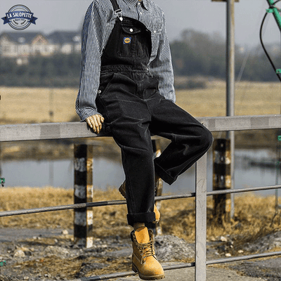 Denim Overalls<br> Rameau Black