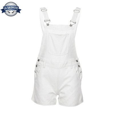 Salopette Short Blanche