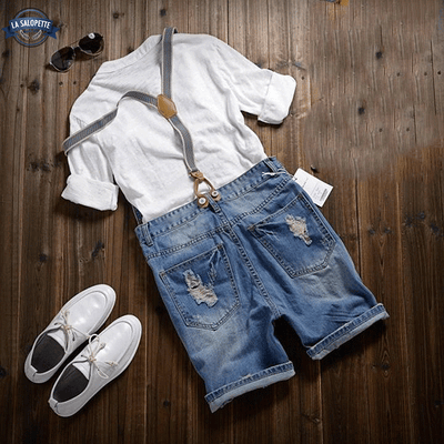 Salopette Short Bretelles Détachées