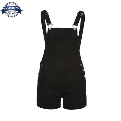 Salopette Short Style Basic Noire