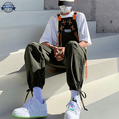 Salopette Verte à Lacet