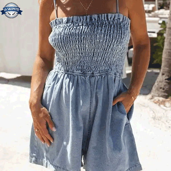 Pinafore Dress Ruffled