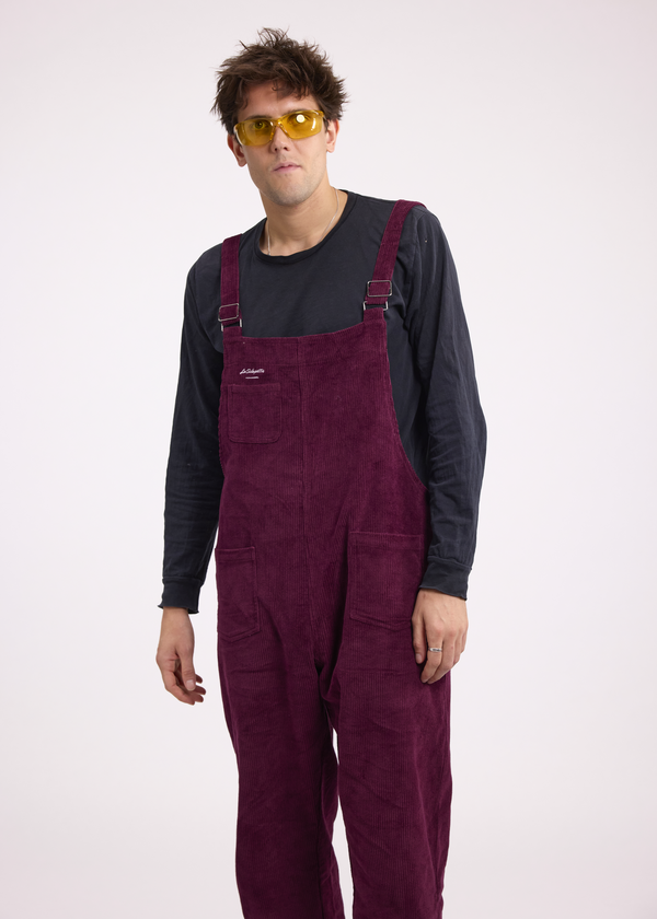 Corduroy Overalls Garnet