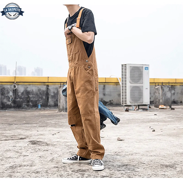 Denim Overalls Buckshot Brown