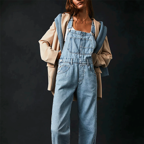 Salopette jean vintage hotsell