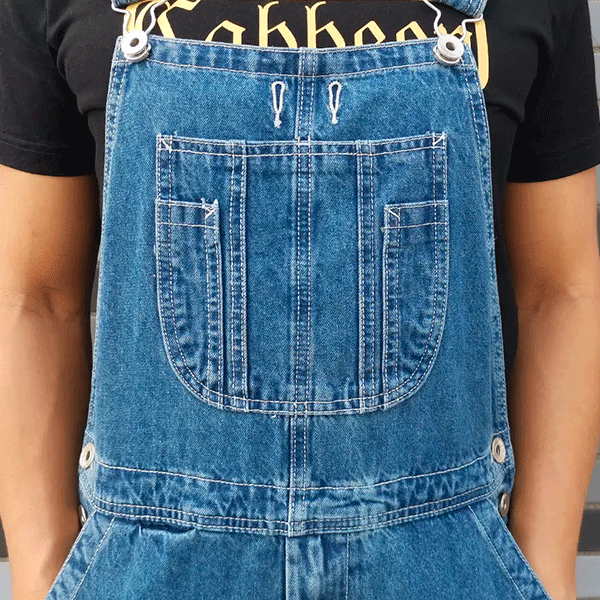 Short Overalls Large Size Azure