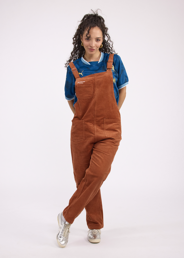 Terracotta Corduroy Overalls