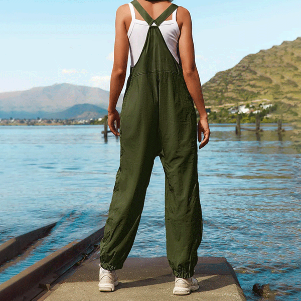 Women's Pistachio Green Overalls
