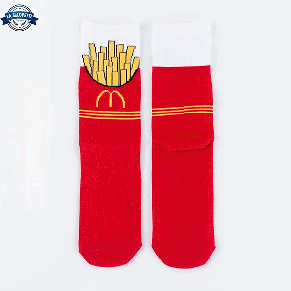Chaussettes Mcdo Noel 2025 Les Chaussettes Mcdo à 1 € Pour Un Menu Best-of Acheté 31 Funny Socks | La Salopette