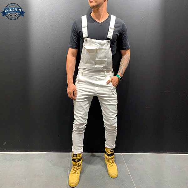 Denim Overalls White Unless
