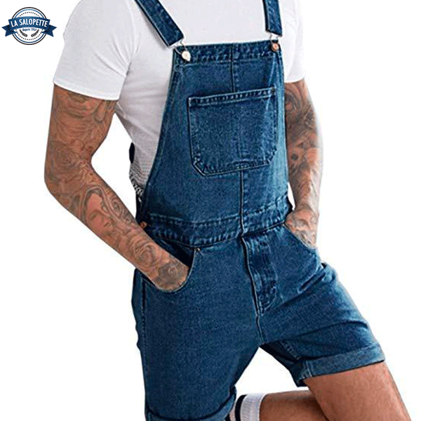 Short Overalls Navy Blue