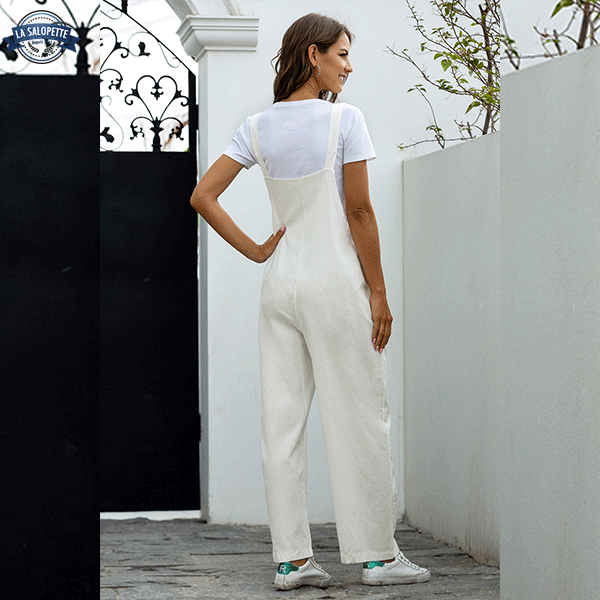overalls dress Casual White