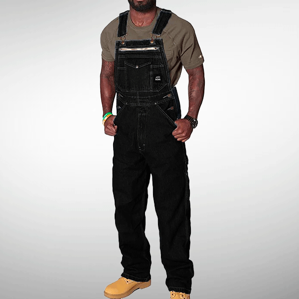 Black Construction Overalls La Salopette