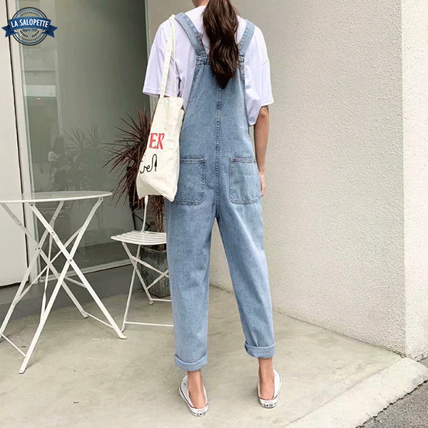 Denim Overalls Clumsy Braces