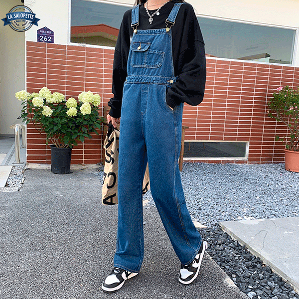 Women's Navy Overalls | La Salopette