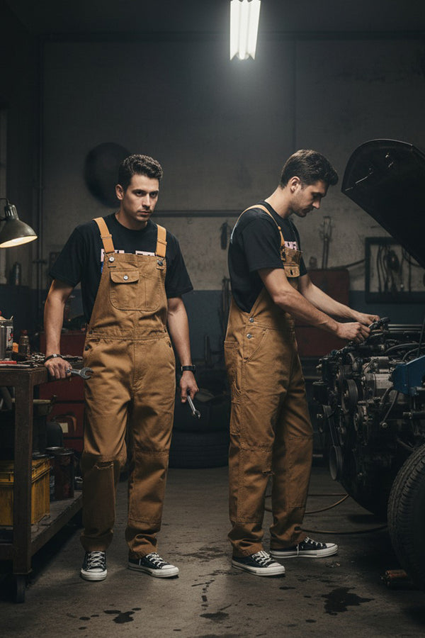 Denim Overalls Buckshot Brown
