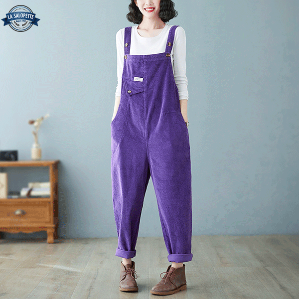 Vintage Overalls Violet Velvet