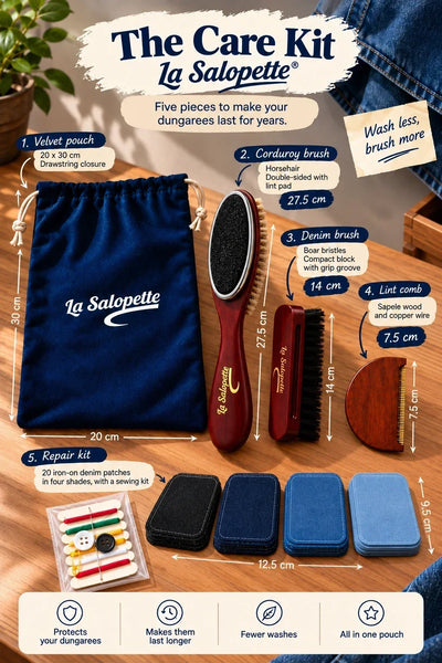 the care kit la salopette five pieces dimensions
