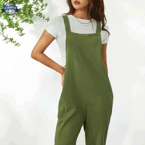 Combinaison Robe Salopette Verte