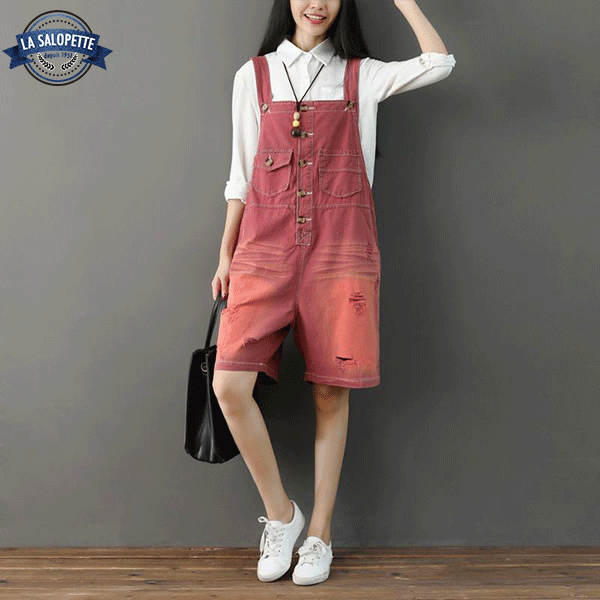short overalls Red Nedong