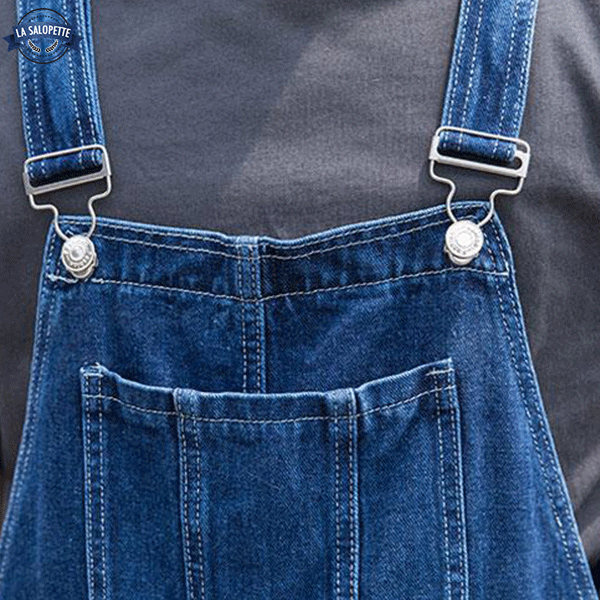 Bavette en Jean de Chantier Bleu