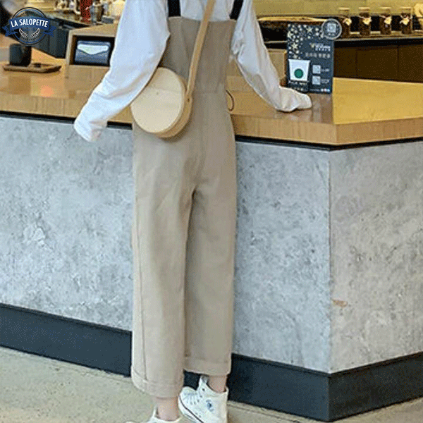 Vintage Overalls Khaki Ukiyo Braces