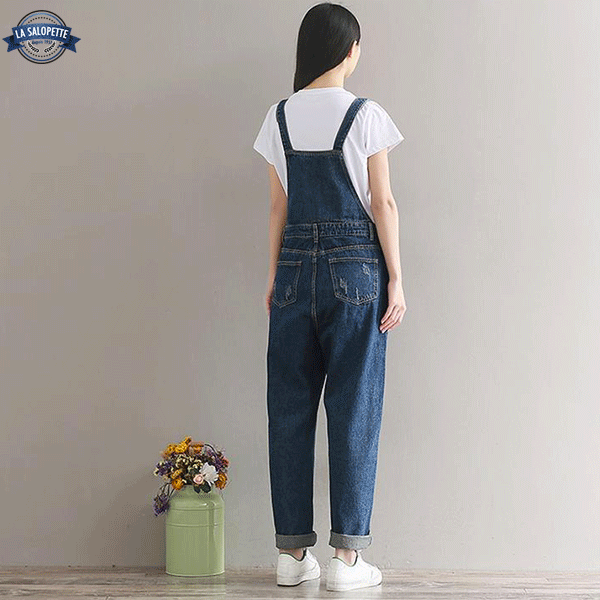 Denim Overalls Blue Bloomers