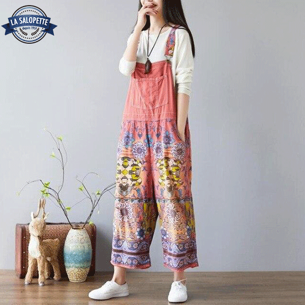 Pinafore Dress Vintage Patterned