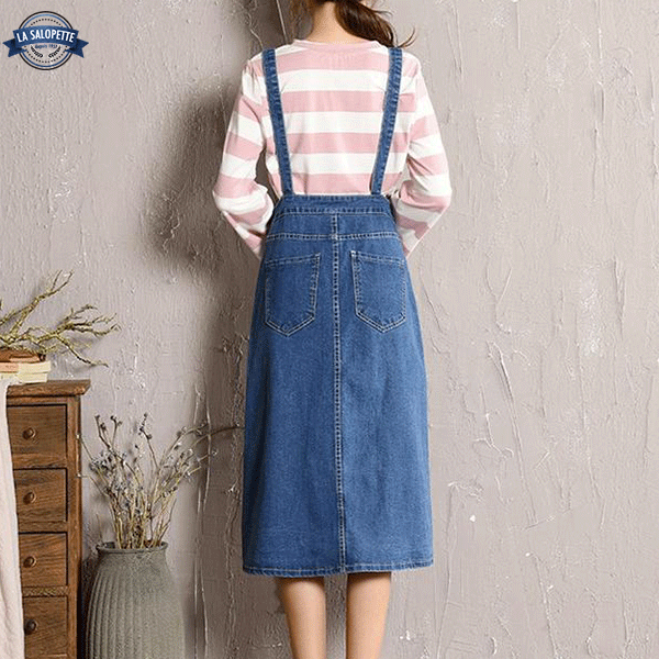 Pinafore Dress Vintage-Chic