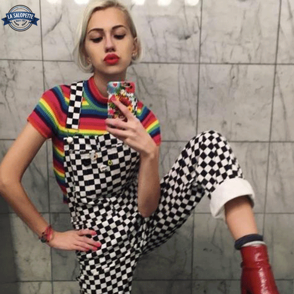 Vintage Overalls Checkerboard Sukre