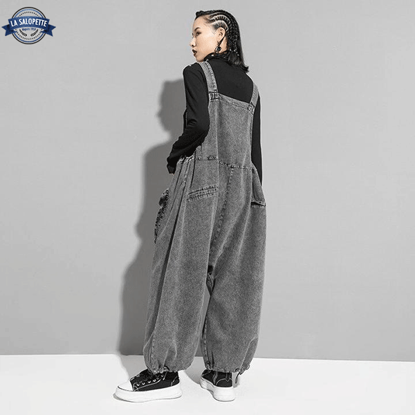 Denim Overalls Gray Woman Toshima