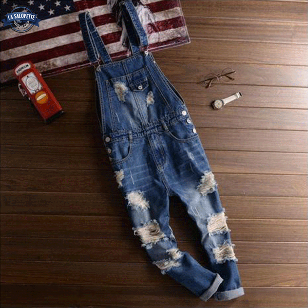 Denim Overalls Vintage 90s Blue