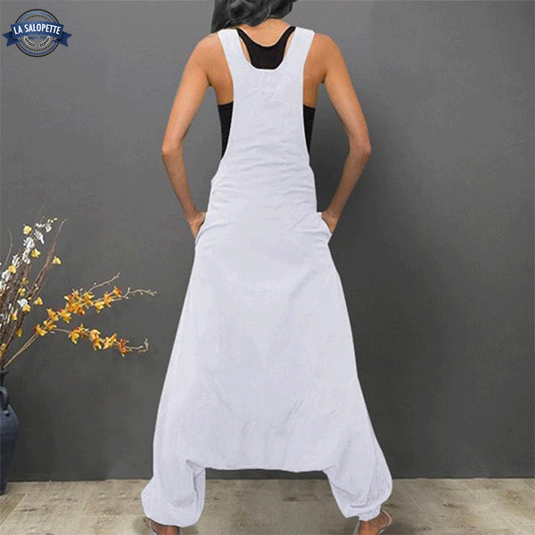 Pinafore Dress Relaxing Woman