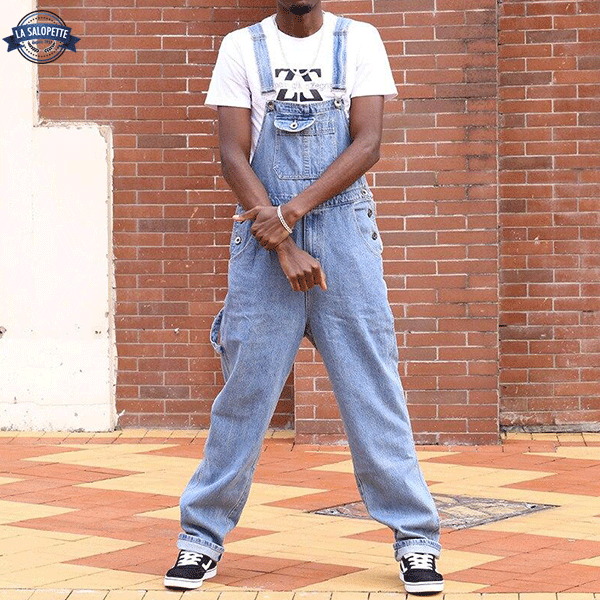 Denim Overalls Memphis Light Blue
