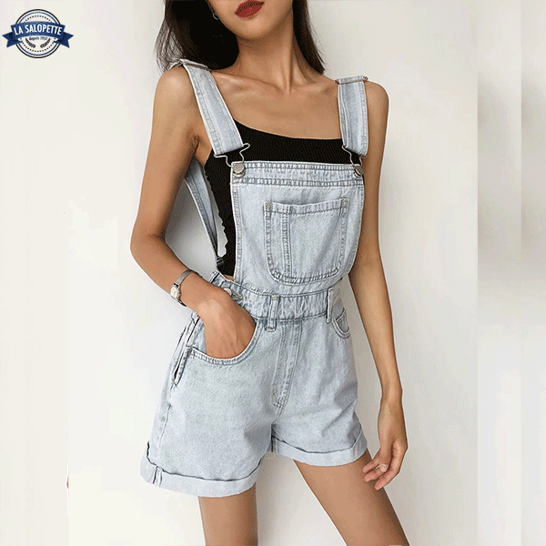 Short Overalls Persian Light Blue