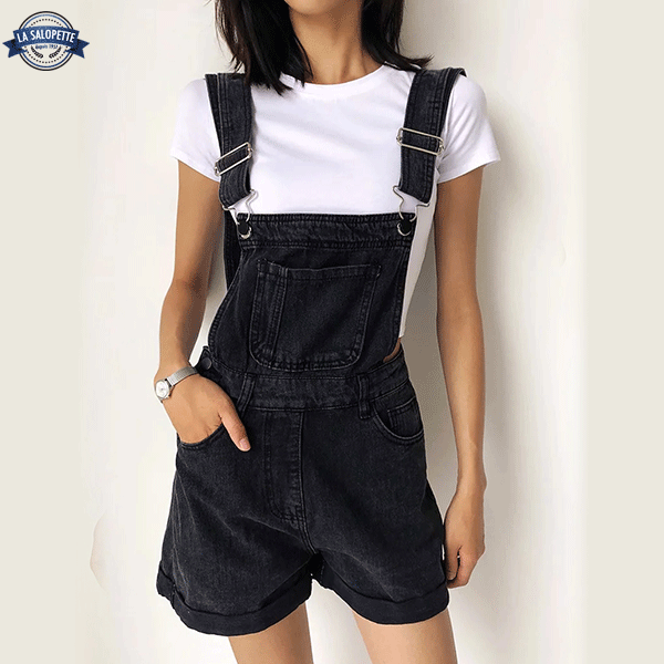 Short Overalls Black Ebony