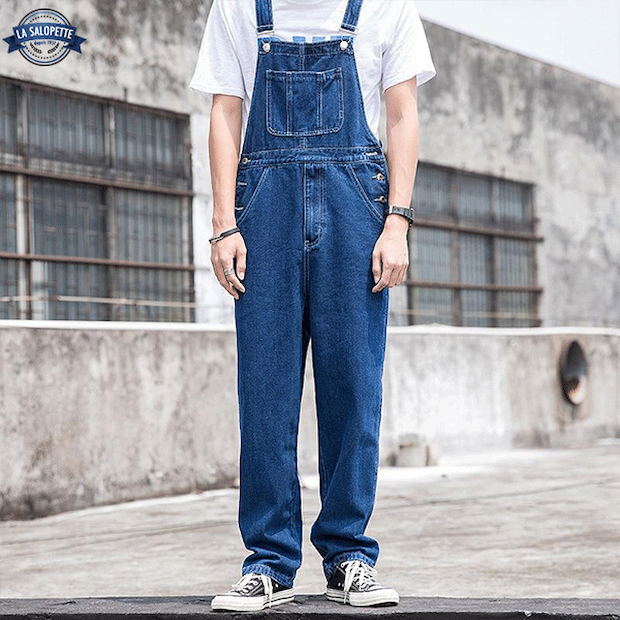 Blue Worksite Overalls | La Salopette