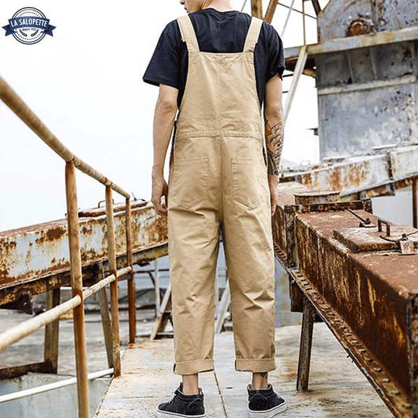 Beige Work Overalls | La Salopette