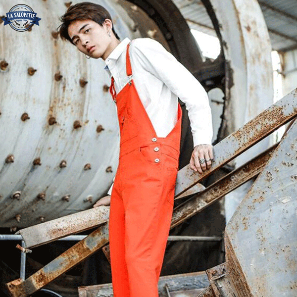 Work Overalls Orange Label