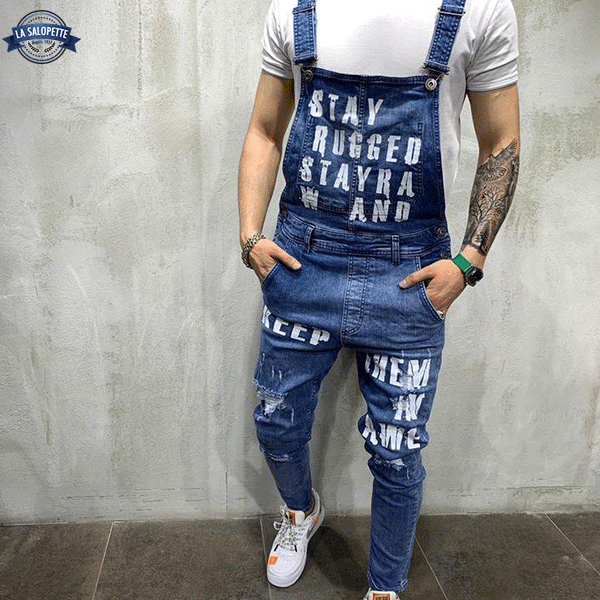 Denim Overalls Light Blue Man Cidibe®