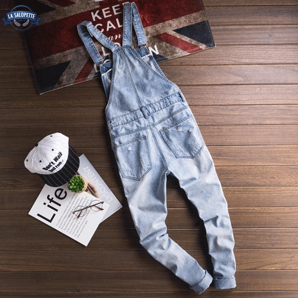Denim Overalls Captain Style Man