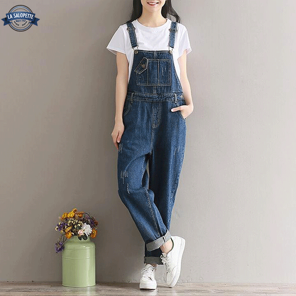 Denim Overalls Blue Bloomers