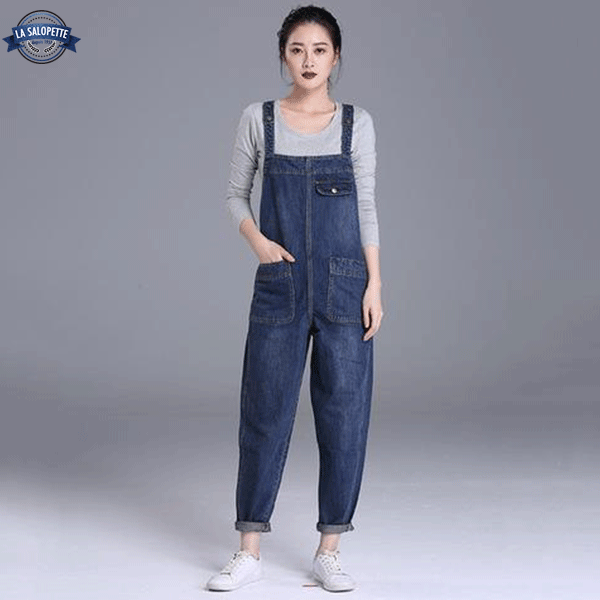 Denim Overalls Medium Blue Luna